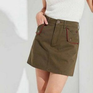 BDG Urban Outfitters Olive Green Cadet Mini Skirt